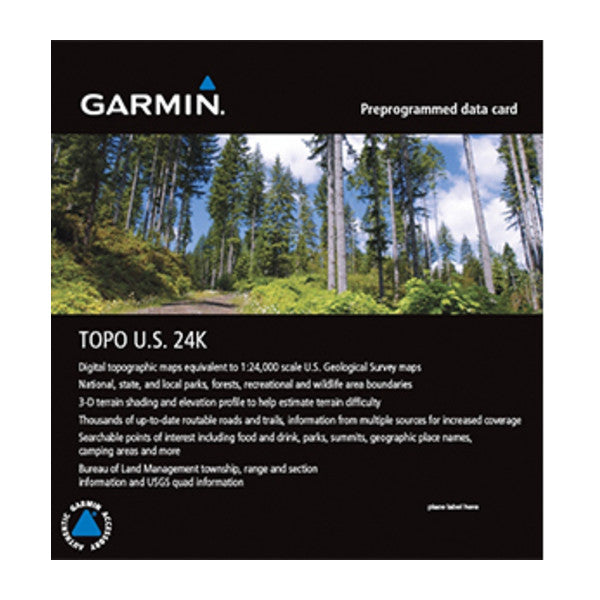 TOPO US 24K West SD Card - 010-C1129-00