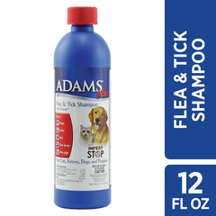 Adams Plus Flea and Tick Shampoo with Precor