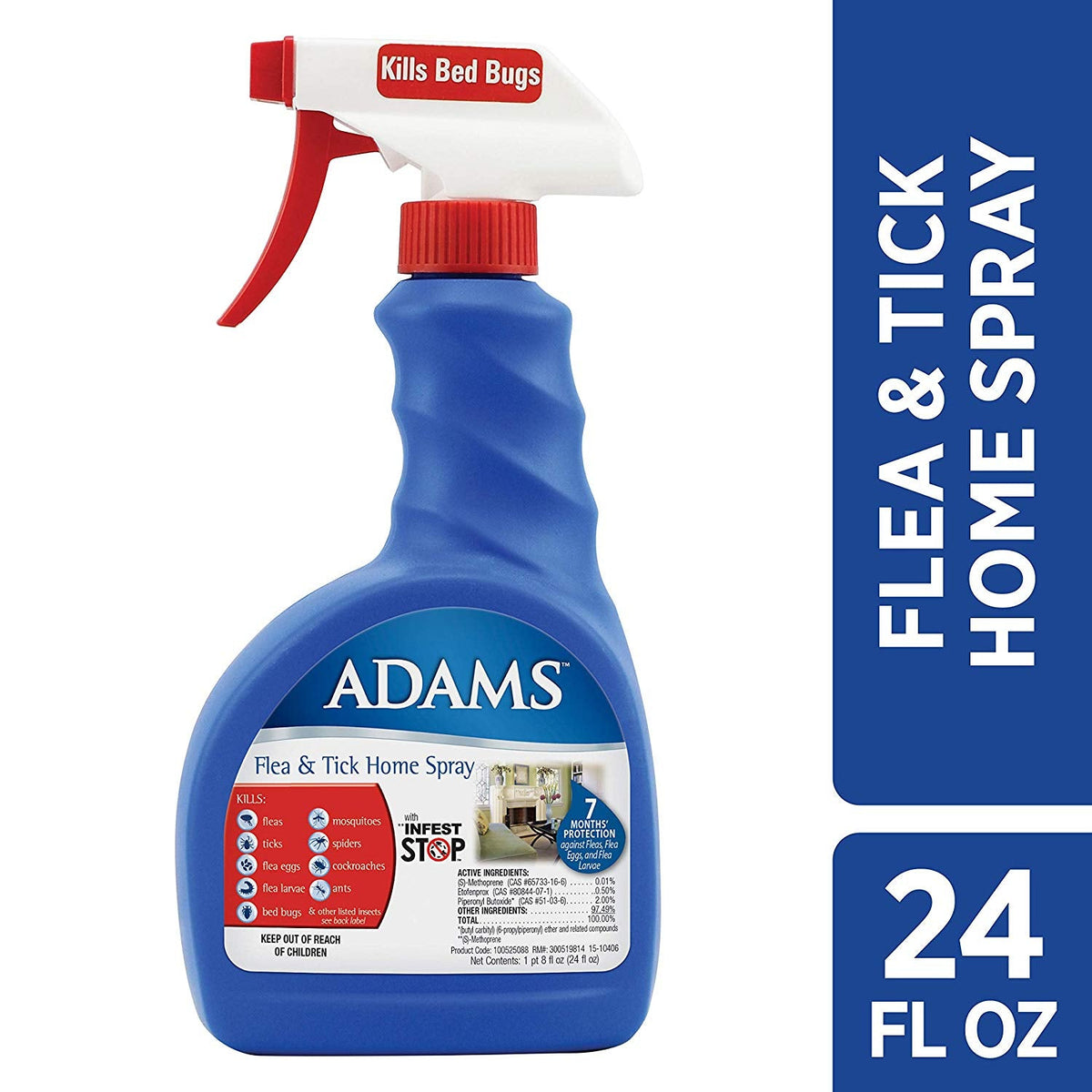 Adams Flea and Tick Home Spray 24 ounces - 100525088
