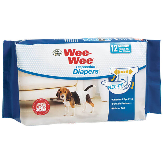 Wee-Wee Disposable Diapers - 12 pack