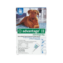 Advantage Flea Control for Dogs And Puppies - Over 55 lbs - 4 Month Supply - BLUE-100-4