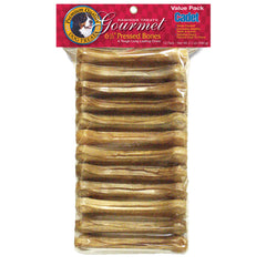 Pressed Rawhide Bones 6.5 inches 12 pack - C00832
