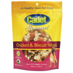 Premium Gourmet Chicken with Biscuit Wraps Treats - 14 ounces - C07201