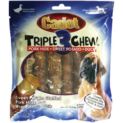 Triple Chew Treat Duck and Sweet Potato - 6 pack - C07332-6