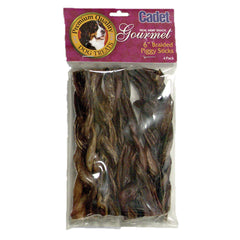 Braided Piggy Sticks - 6 inches - 4 pack - C07546