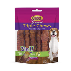 Triple Chew Treat Duck and Apple - 6 pack - C07781W