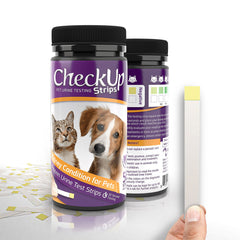 CheckUp Dog and Cat Urine Testing Strips for Detection of Kidney Condition | 50 count - CUBP