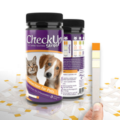 CheckUp Dog and Cat Urine Testing Strips for Detection of UTI | 50 count - CUBU