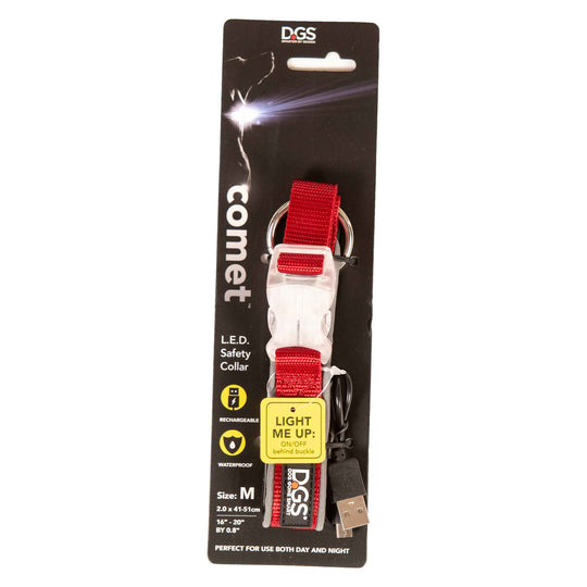 Comet Rechargeable Light Up Dog Collar