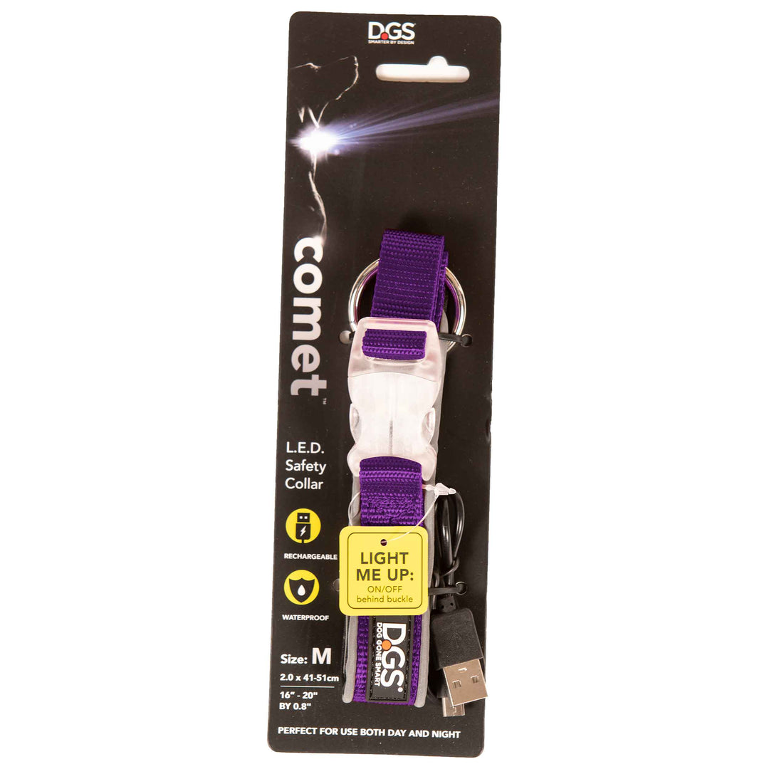 Comet Rechargeable Light Up Dog Collar