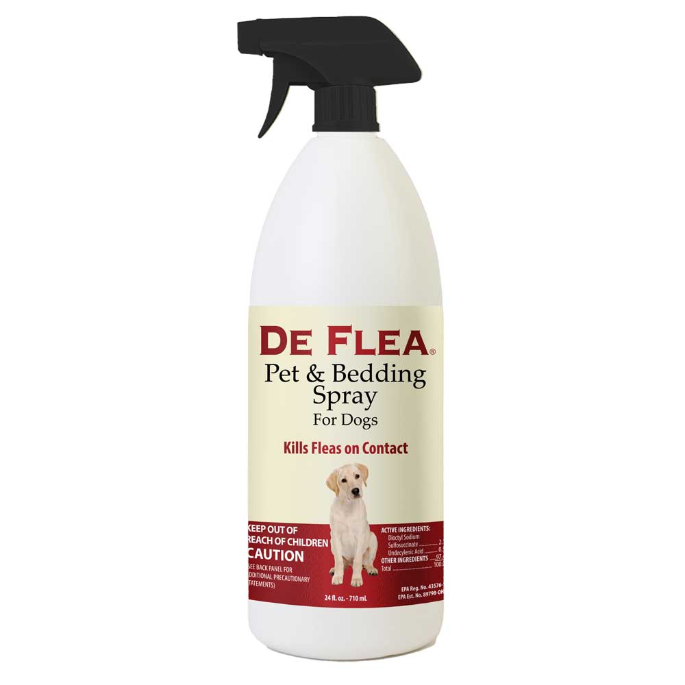 DeFlea Pet and Bed Spray for Dogs 24 ounces - MC11036