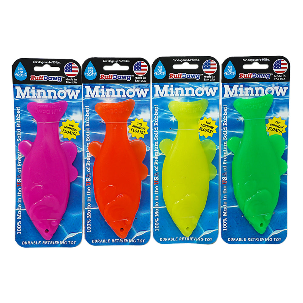 Ruff Dawg Minnow Dog Toy Assorted 6″ x 2″ x 1″ – MINNOW