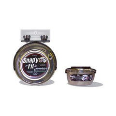Stainless Steel Snap'y Fit Water and Feed Bowl