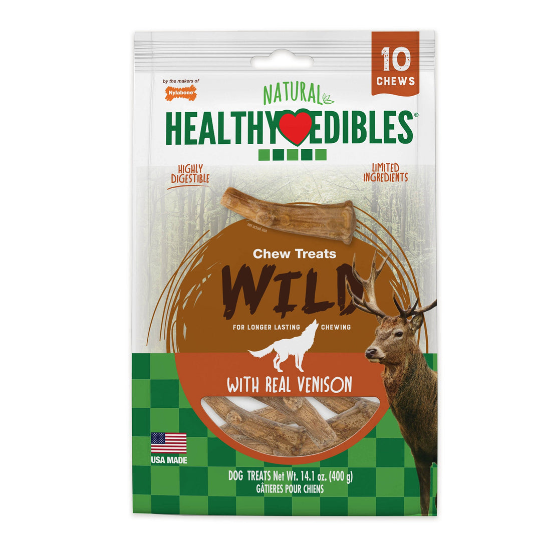Healthy Edibles Antler Real Venison 10 count - NAN803M10P