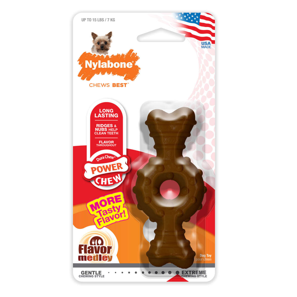Dura Chew Textured Ring Bone Dog Chew Flavor Medley - NCF901P