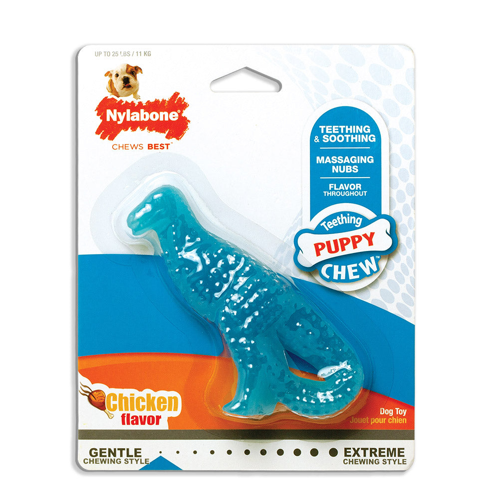 Puppy Chew Dental Dino Chew Dog Toy - NDD001P