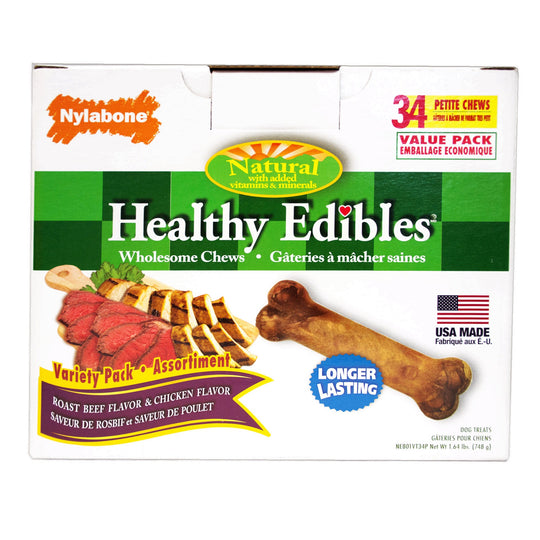 Healthy Edibles Longer Lasting Roast Beef and Chicken Treats