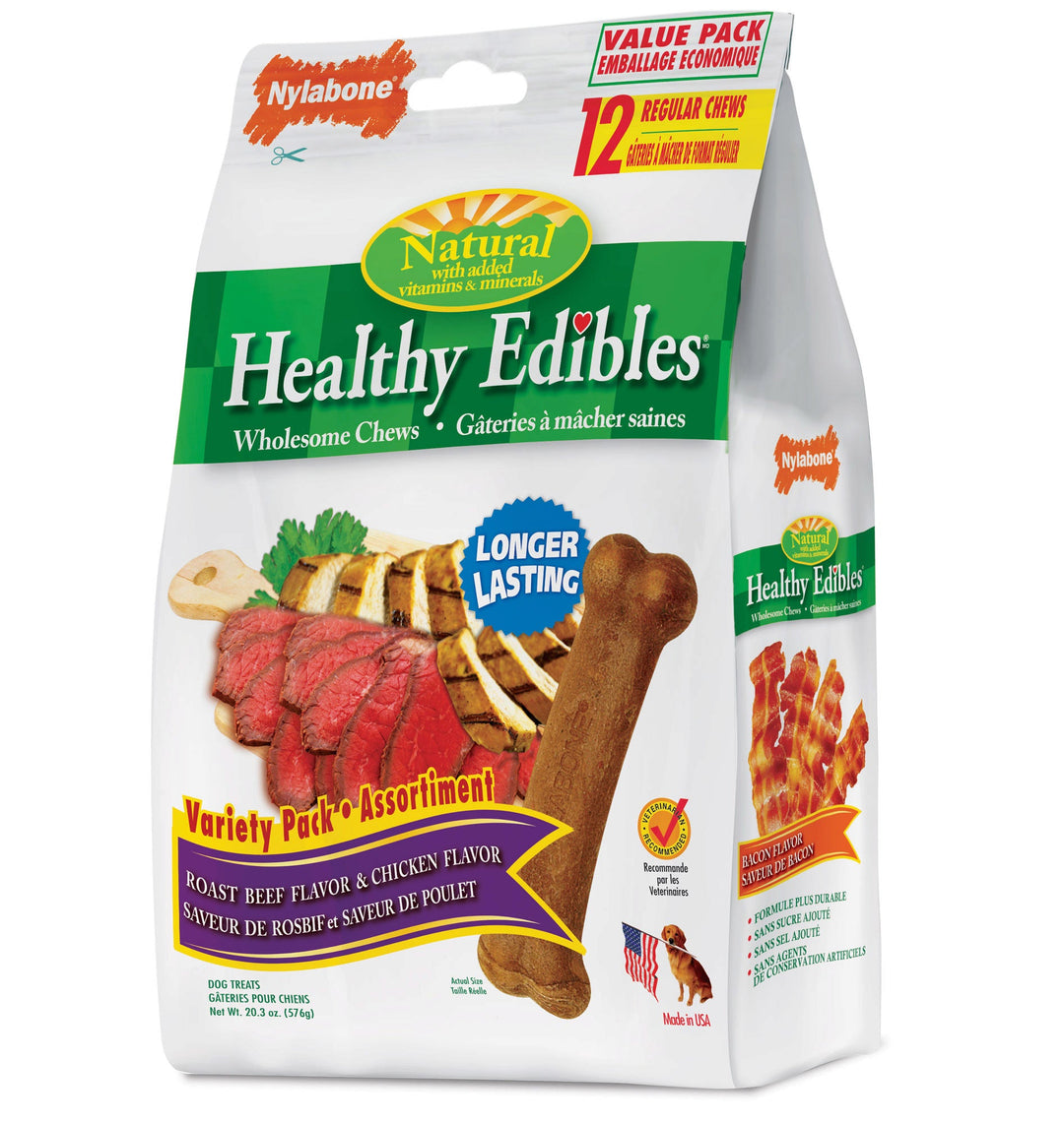 Healthy Edibles Longer Lasting Roast Beef and Chicken Treats