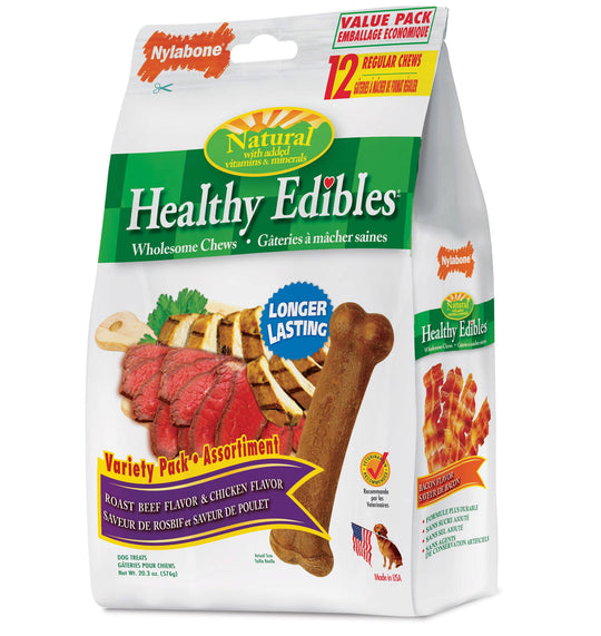 Healthy Edibles Longer Lasting Roast Beef and Chicken Treats