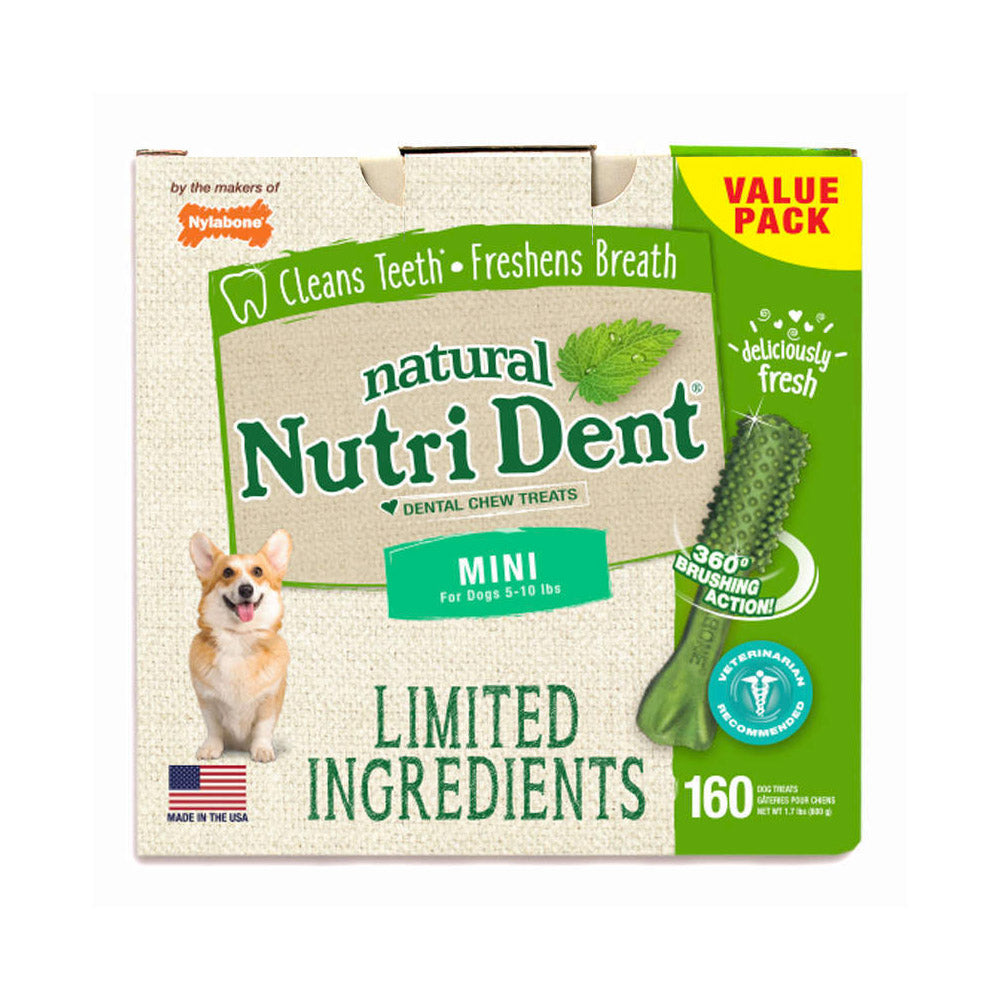 Nutri Dent Limited Ingredient Dental Chews Fresh Breath Mini