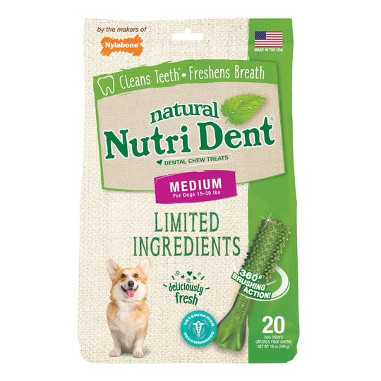 Nutri Dent Limited Ingredient Dental Chews Fresh Breath Medium