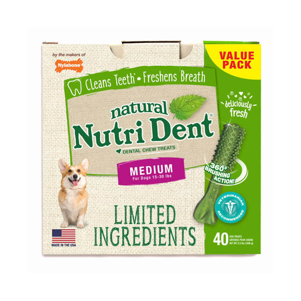 Nutri Dent Limited Ingredient Dental Chews Fresh Breath Medium