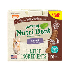Nutri Dent Limited Ingredient Dental Chews Filet Mignon Large 20 count - NTD663T20P