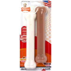 Power Chew Bacon and Chicken Dog Toy 2 pack