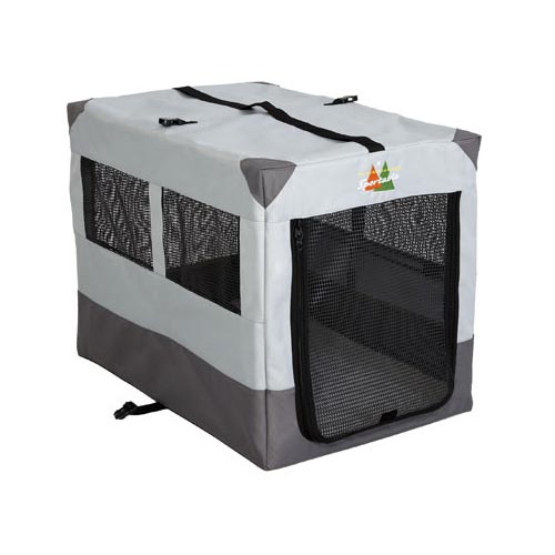Midwest Canine Camper Sportable Crate Gray 31in x 21.50in x 24in