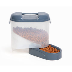 Bergan Pet Travel Feeder Blue