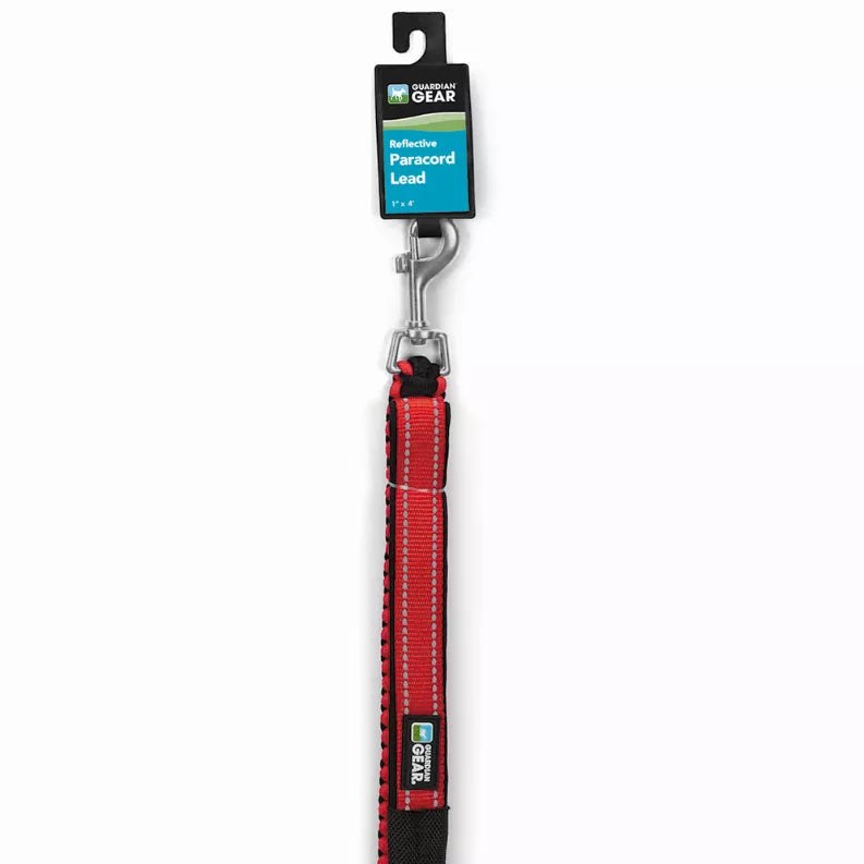 GF pet refective leash- red