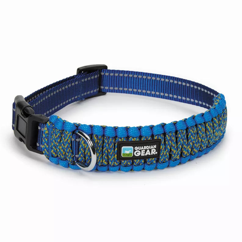 GG Reflective Paracord Collar-blue