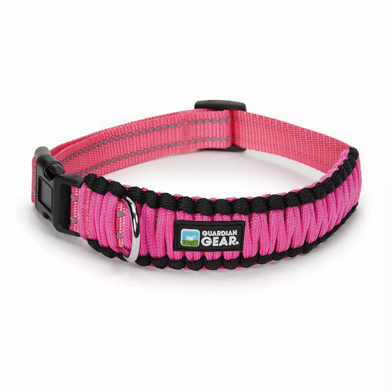 GG Reflective Paracord Collar-pink