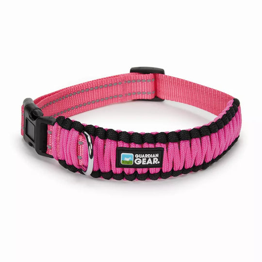 GG Reflective Paracord Collar-pink