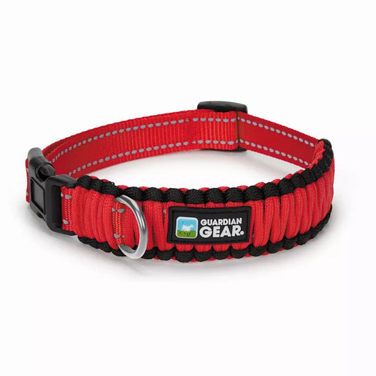 GG Reflective Paracord Collar-red