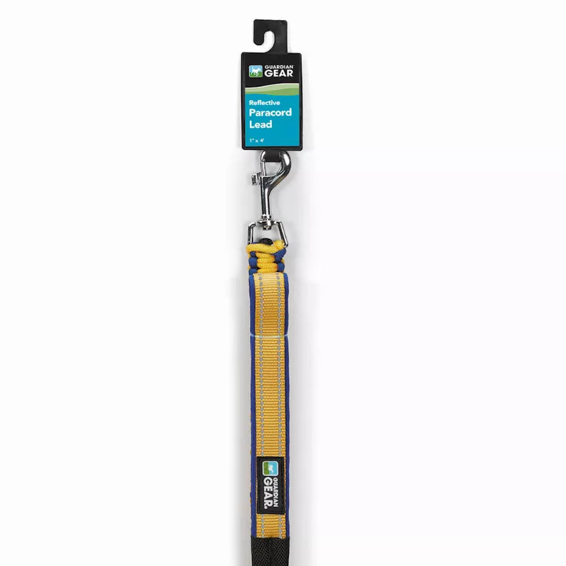 GG Reflective Paracord leash-yellow