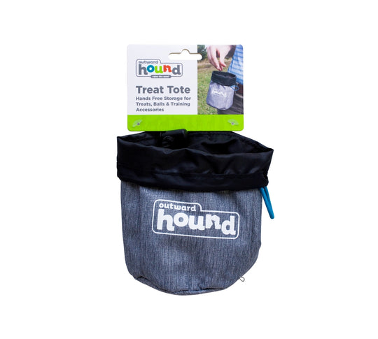 Outward Hound Dog Treat N Ball Bag -Gray