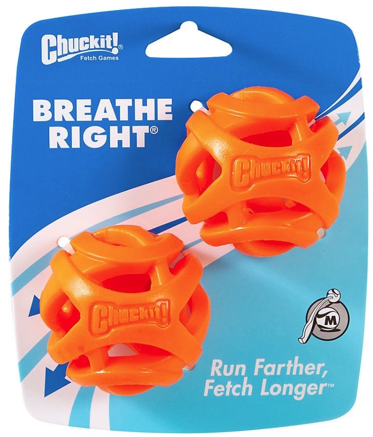 Chuckit Breathe Right Fetch Ball - 2 count - Medium