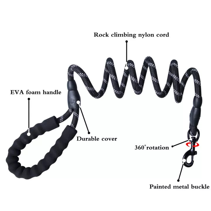 5FT Rope Leash with Comfort Handle